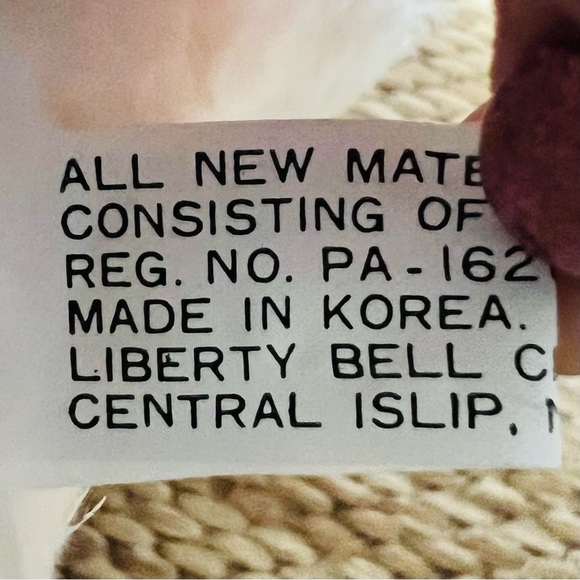 Vintage Liberty Bell Christmas White Teddy Bear Plush Stuffed Toy Hat Scarf 12” - Picture 10 of 11